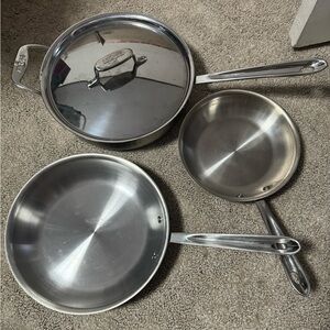 All Clad 5 ply pans D5 Stainless